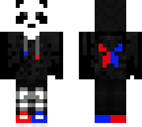 panda gamer red and blue (crditos al creador originalsparkzstone12)