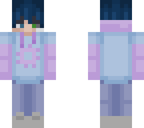 pastel blue hair boy