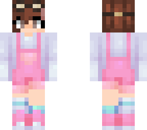 pastel overalls