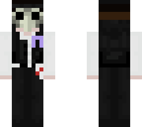 plague doctor girl w/ lavender ribbon