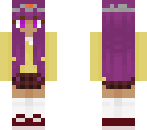 purple haired girl