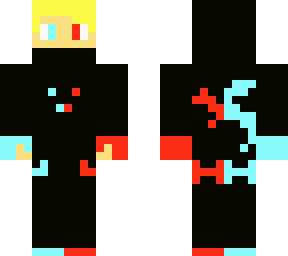 red and blue creeper dragon boy