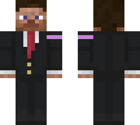 tuxedo + purple ribbon