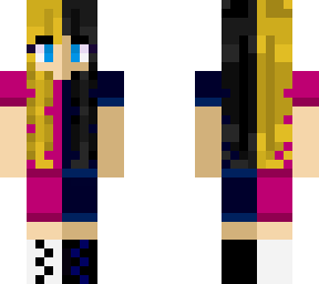 what my friend looks like irl (left) vs what i thought she looked like (right)