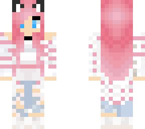 white and pink girl skin