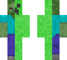 zombie mixed with a creeper