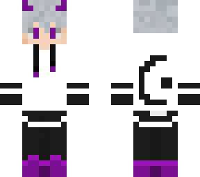 (remake) grey haired purple demon