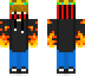 a guy with fire on his hands
