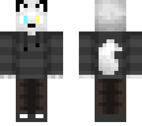 arctic fox in sweater.