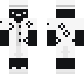 black and white person