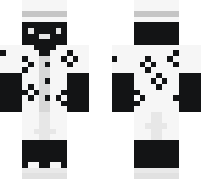 black and white person