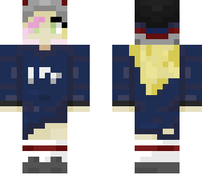 blonde girl quackity hoodie and beanie