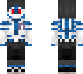blue demon slayer demon skin (with cancer support ribbon)