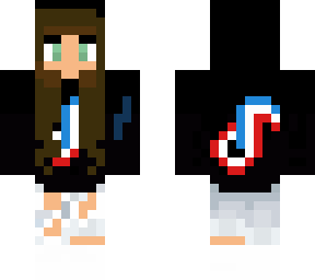 brown hair w/tik tok outfit