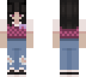 checkered vest magenta
