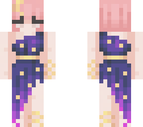 cosmic dress pink short hair