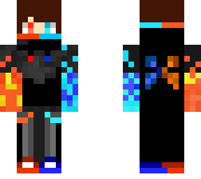 fire and water gamer boy