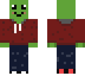 frog in a hoodie