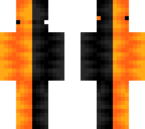 halloween axolotl - half orange & black