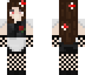 l0stmyfr0g in a maid dress
