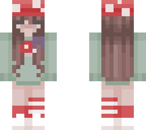 mushroom girl (w/ cancer support ribbon)