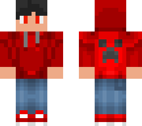 my first skin but with black hair