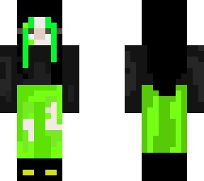 neon green girl
