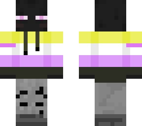 non-binary enderman/techno cancer ribbon