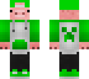 pig wearing backwards cap