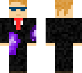 purple business man