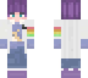 purple guy with lgbt flag with doctor's gown pt.3 :d