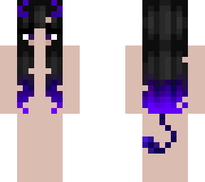 purple hair demon
