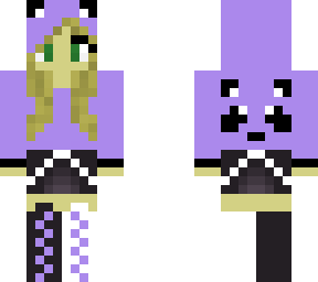 purple panda girl