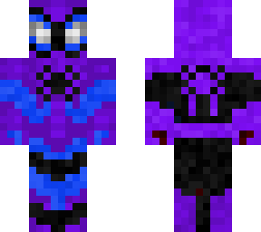 purple x blue spiderman