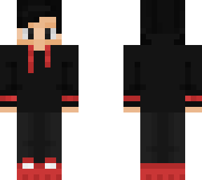 red and black hoodie guy