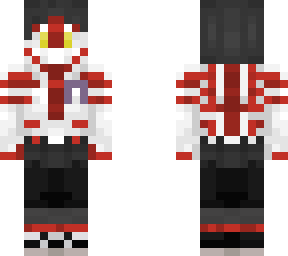 red demon slayer demon skin (with cancer support ribbon)