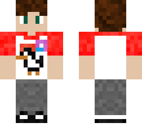 tommyinnit skin but me w/ cancer ribbon for techno
