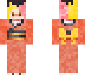 yukata split dye girl