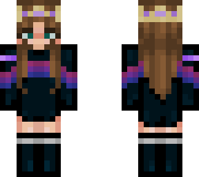 ariansskindex's skin but with a techno support crown and ribbon