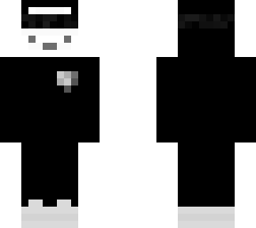 black and white polar bear