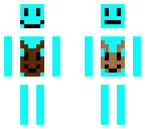 blue slime with many faces