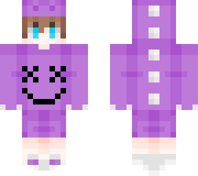 brown hair boy whit purple dinosaur outfit
