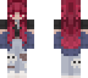 dark pink hair