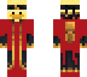 duck in red robe