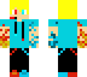 fire and water boy but cyan