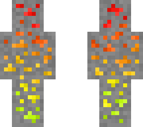 gemstone ores ombre (red to yellow)