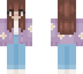 meg purple cardigan
