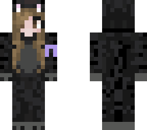 my black cat skin with cancer support ribbon