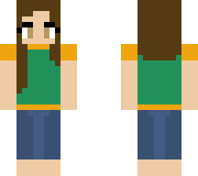orange and green girl version