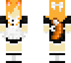 orange hair cat maid /unfinished